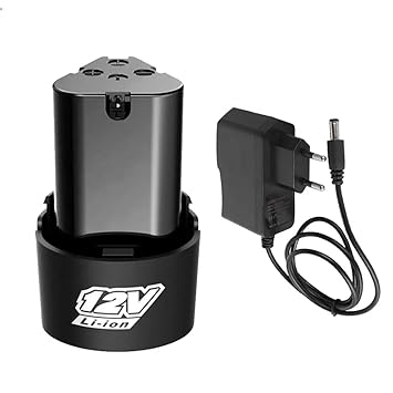 MECRAAF? Cordless Drill Battery 12V and Charger 220V - 50/60Hz 12VDC 3A, 1000MAH Universal Charger for Cordless Drill | Replacement Battery for Cordless Drill