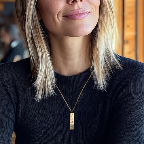 Ross-Simons 1.08 ct. t.w. Multi-Gemstone Bar Pendant Necklace in 18kt Gold Over Sterling. 18 inches2