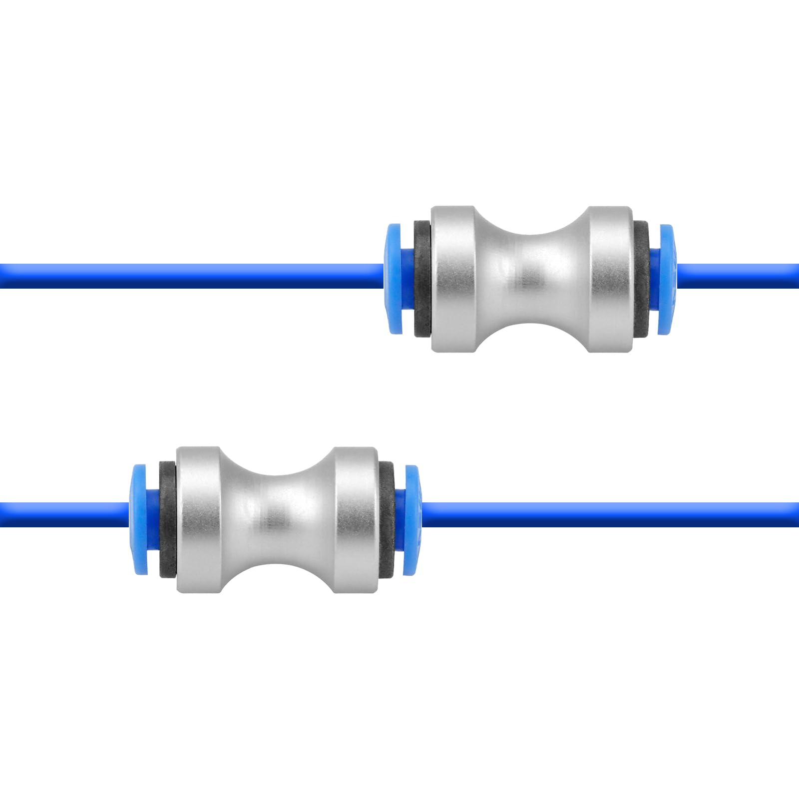 olzzdda PTFE Feed Tube Connector+ 6M PTFE Teflon Tube 2mm ID/4.0mm OD with 2pcs PTFE Feed Tube Connector for Bambu Lab P1P/P1S/X1/X1C/X1E,for 1.75mm