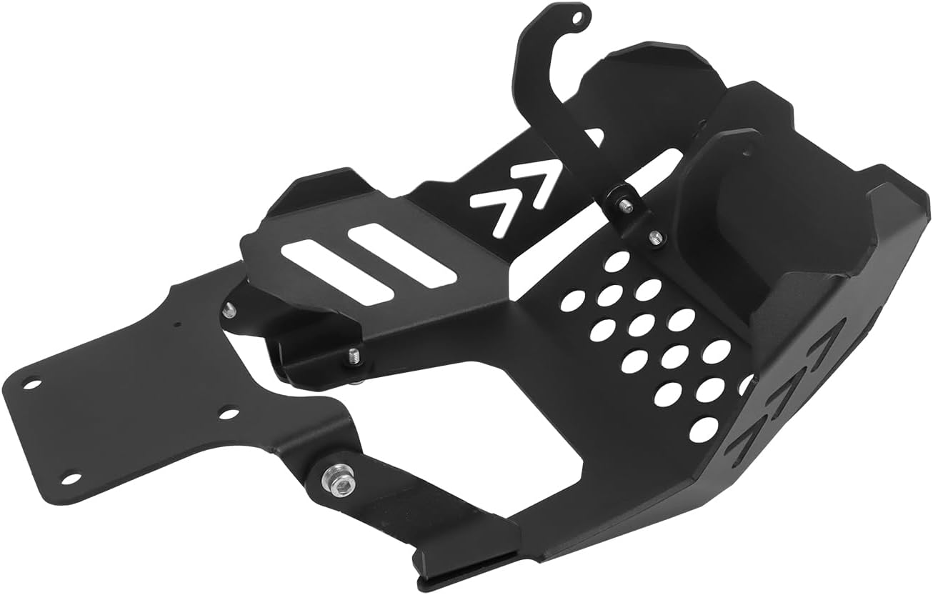 Motorcycle Skid Plate Replacement For Honda Monkey 125 Z125 2022 2023 2024 JB03 Under Engine Protection Aluminum Bash Plate(Black)