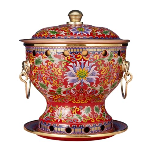 Olla Hot Pot pequeña de cobre tradicional para postres miniatura 1