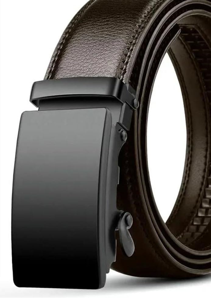 Men Classic Cowhide Leather Belt with Alloy Buckle for Daily Pants2