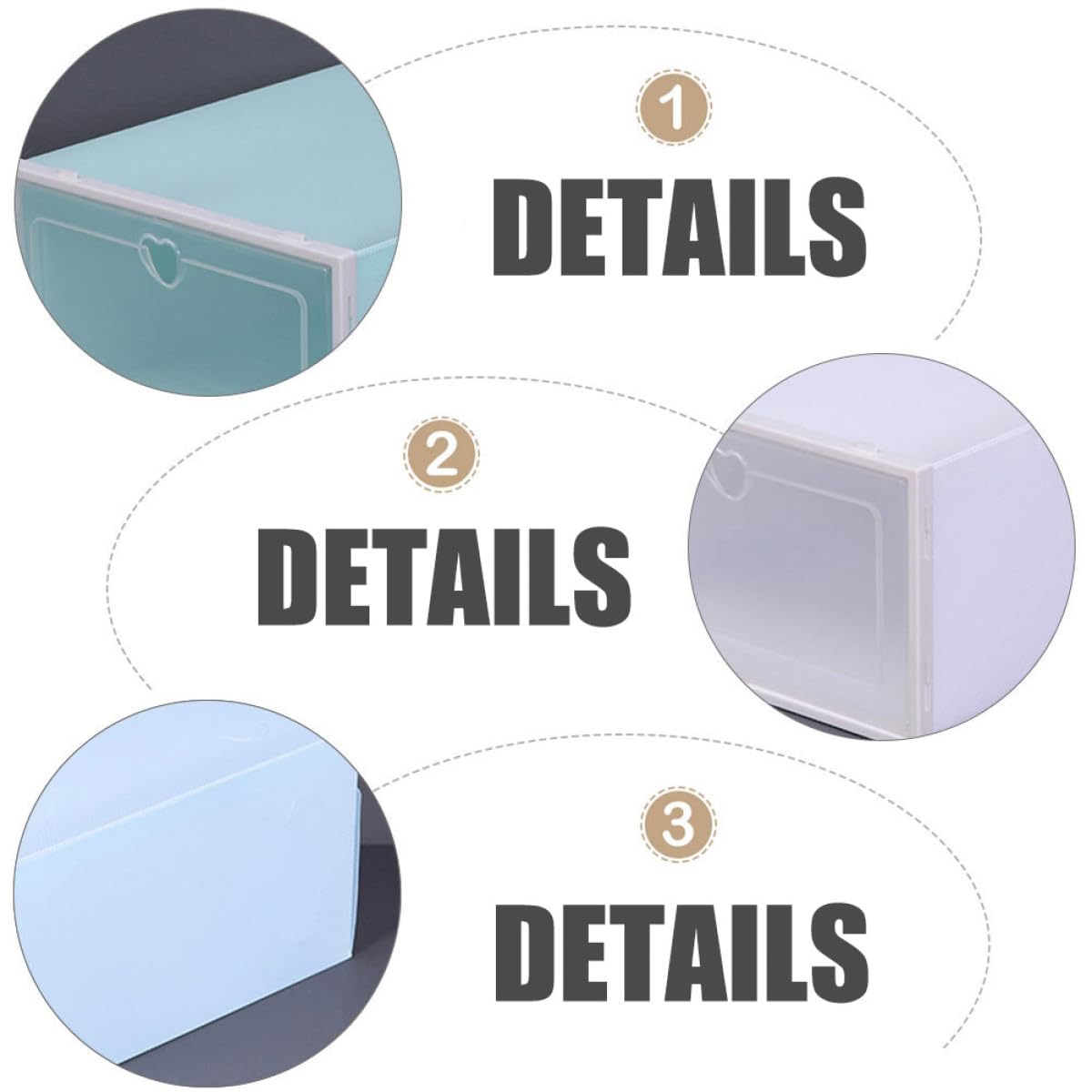 Set da 4 Scatole Porta Scarpe Trasparenti Coperchio Organizzatori per Scarpe in Plastica Spessa Contenitori di Stoccaggio Grandi Capacità per Casa e Armadio Design a Cassetto