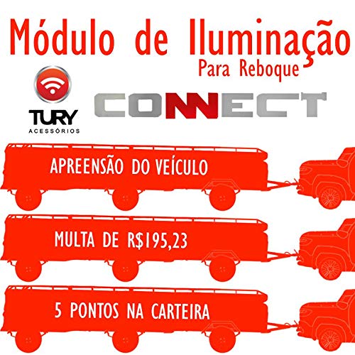 Módulo Automotivo para Iluminação de Engate Reboque Plug And Play Chevrolet S-10 2012 13 14 15 16 17