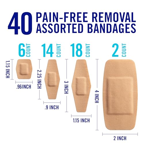 Nexcare DUO Flexible Stoffbandagen: Assorted / 40-count (Also) / 40 anzahl – Ansicht 2