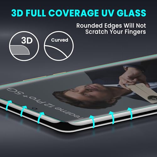 Image of FIRST MART Anti-Spy Privacy Tempered Glass for Realme 12 Pro Plus and Realme 12 Pro - 9H Screen Protector, Anti-Peeping, Bubble-Free, Edge to Edge [2 Pack]
