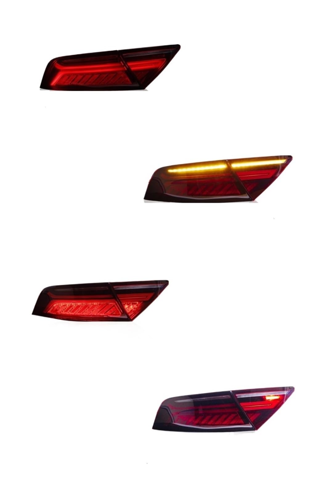 Dynamic Streamer Turn Signal Taillights Assembly LED Tail Lights Rear Lamp Auto Part Car Accessories Compatible for Audi