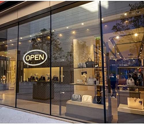 COB LED Neon Open Sign, 16"x 9"New Electric Signs, Ultra Bright for Businees Signs, Electric Light Up Signs for Bars, Stores, Coffee Shop, Hotel etc.