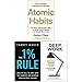 Price comparison product image Atomic Habits, The 1% Rule, Deep Work 3 Books Collection Set