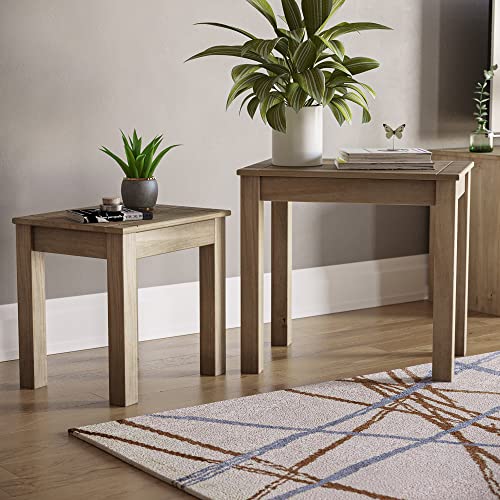 Vida Designs Panama Nest of 2 Tables Unit Solid Pine Modern Side Lamp Living Room Furniture - Image 5