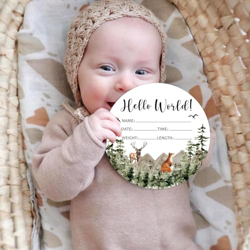 Image of Yuzioey Adventure Awaits Baby Milestone Blanket with Birth Stat Sign, Mountain Baby Growth Chart Monthly Blanket, Watch Me Grow Adventure Nursery for New Moms Shower(50 inchx40 inch)