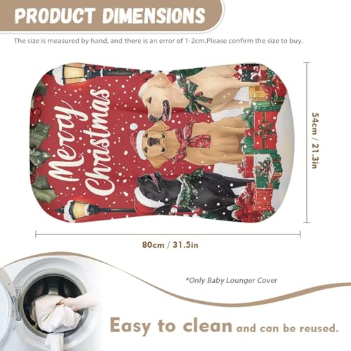 Image of ZOUTAIRONG Christmas Dog Bassinet Sheet Set Compatible with Mika Micky, Baby Delight, Dream On Me Bassinet Mattress, Ultra Soft Flexible for Baby Boys Girls