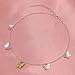 Produktbild Halskette Golden Silver Chain Link Schmetterling Halskette Für Frauen Nette Acryl Insekten Anhänger Halskette Boho Schmuck Kragen Silber Gelb