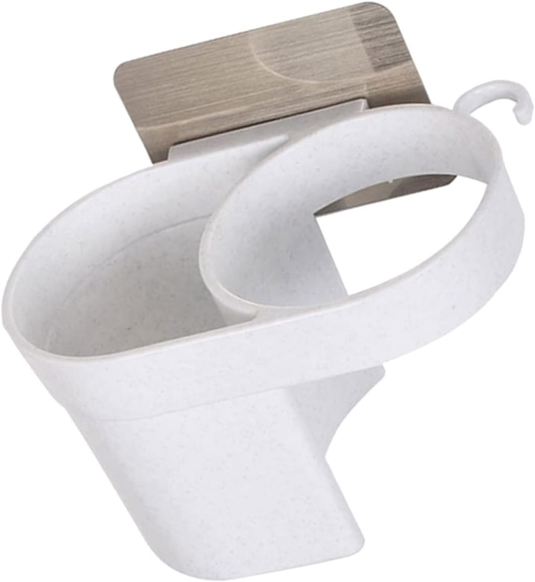 LABRIMP Hair Dryer Holder Wall Mount Hair Dryer Storage Rack Wall Amount Hair Dryer Holder Home Blow Dryer Rack Compact Size Travel Hair-dryer