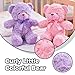 Imagen de Oso de peluche suave rosa y morado