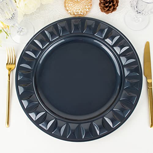 6 Platos Desechables Redondos Azul Marino 13" miniatura 5