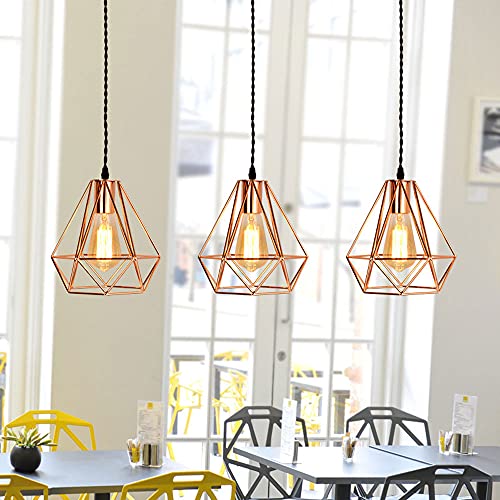 Iluminación interior E27 moderna y retro tipo araña de hierro para tiendas de ropa 4
