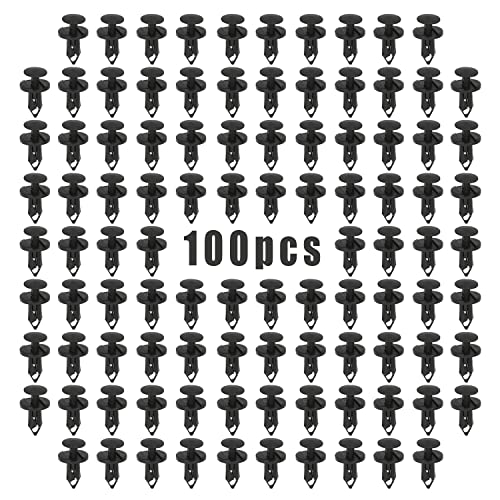 XPOOP 100 Pièces Rivet Clips Plastique Voiture, Clips Pare-Chocs Universels, Rivets Plastiques Fixation, Rivets Clips Plastique, Rivet Clips Plastique...