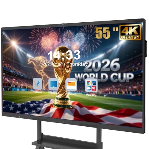 JASZDOT 55'' Smart Board, 4K UHD Interactive...