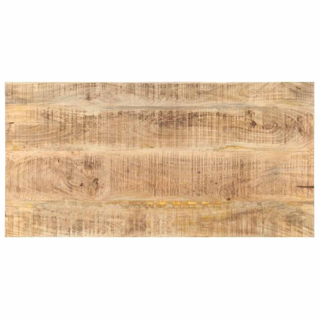 Mesa de madera maciza mango 25-27 mm 100x60 cm mesa industrial mesa de comedor rústica