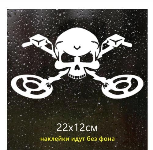 MDGCYDR Adesivi Auto 25Cm(9.8Inches) Teschio con