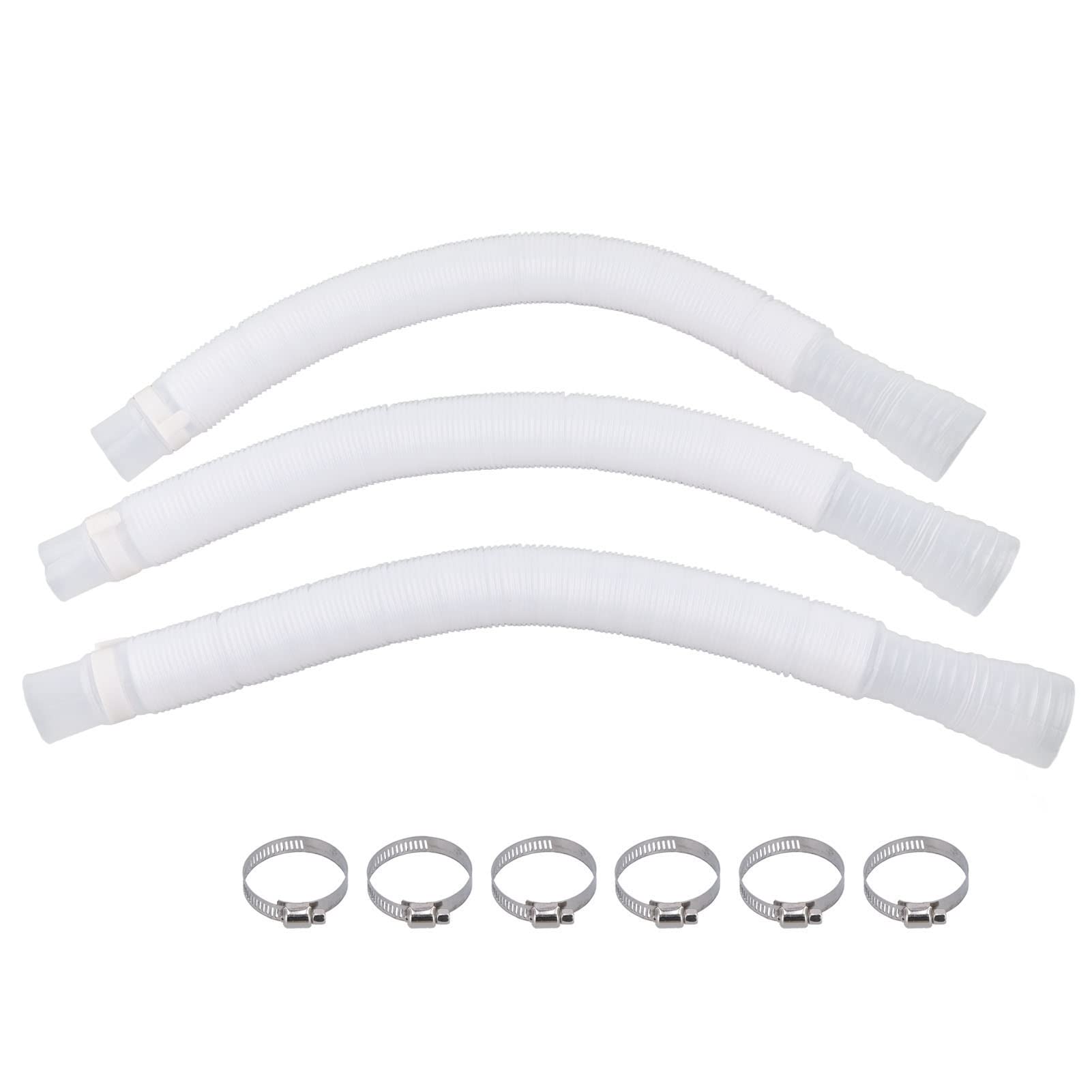 3Pcs Swimming Pool Hose,Swimming Pool Accessories,Hose Polyethylene Plastic Replacement Pressure Resistant Leak Proof Pool Pump Hose