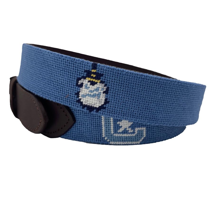 The Citadel Logo Officially Licensed Hand-stitched Needlepoint Belt