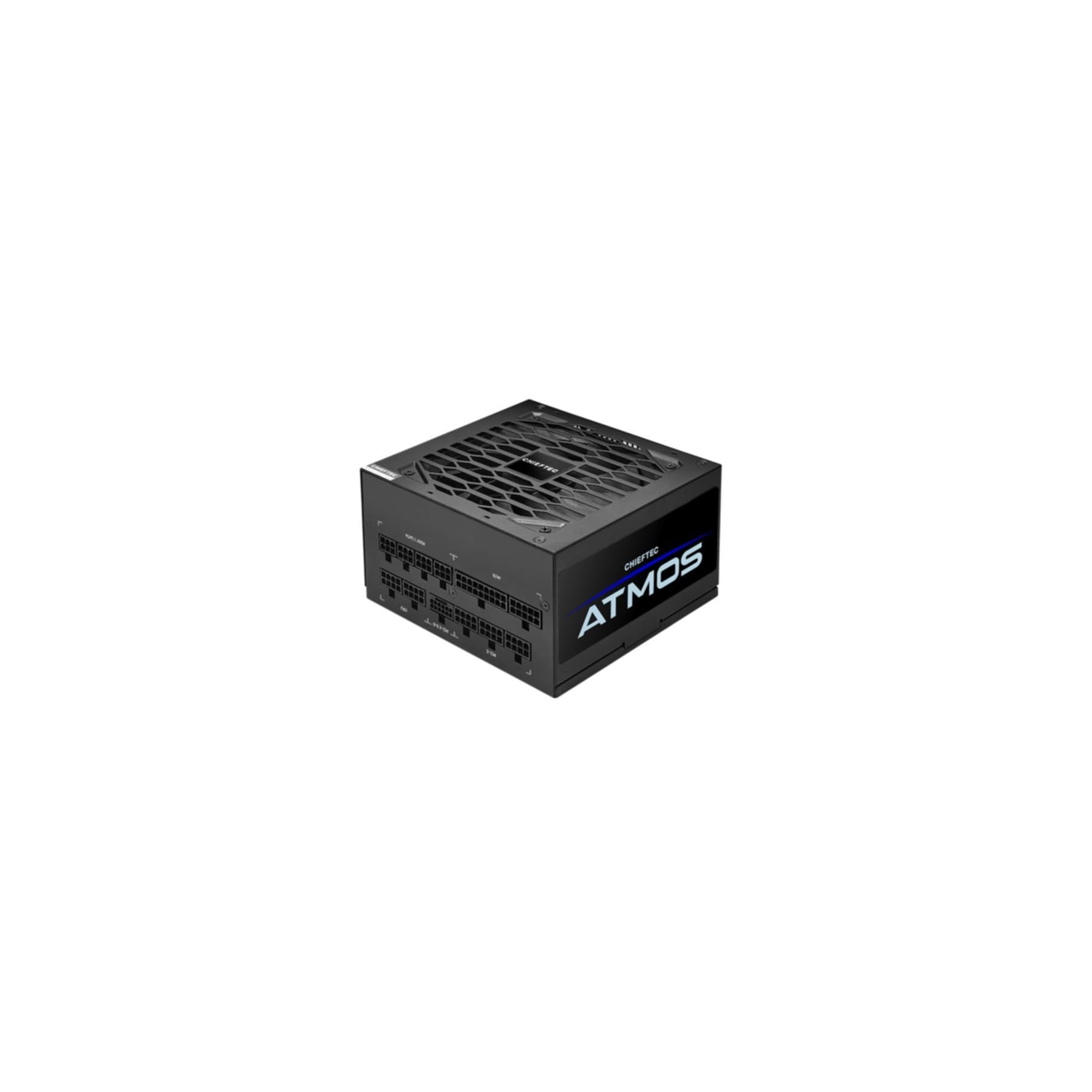 Chieftec Netzteil 750 Watt ATX** ATMOS Series PC-/Server Eingangsspannung: Wechselstrom 100-240 V Anschlüsse: 1x 16 PIN PCIe Gen5 2x 20+4 ATX 8 EPS 4+4 8 6+2 9x SATA 4x MOLEX