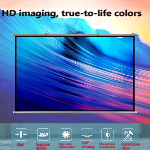 Pantalla manual para proyector 60 pulgadas 16:9 miniatura 3