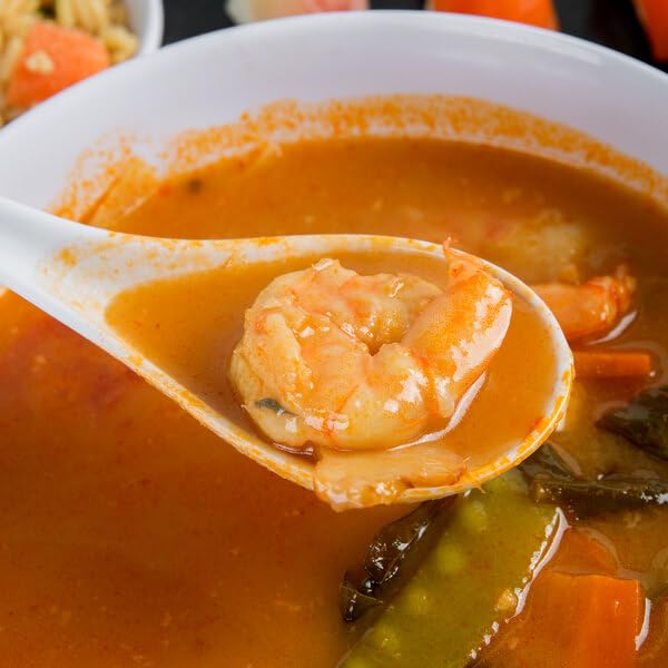 TrueCraftware- 1 oz Asian Soup Spoon Ivory Color Melamine Set of 12- Break-Resistant Soup Spoons Table Spoons Ramen Spoons Japanese Soup Spoons for Dumpling Miso Pho Wonton Noodles