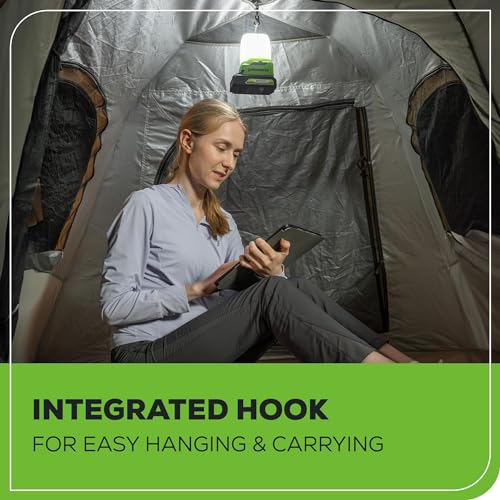 Greenworks 24V Lantern Cordless 500lm Camping Light Kit with USB-A and USB-C Port, 2Ah Battery and Charger Included - image 8