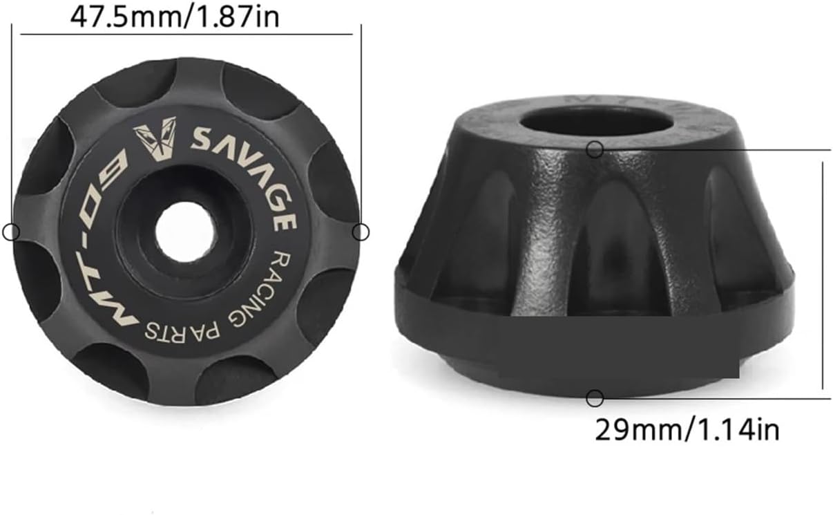 Rear Front Axle Fork Crash Slider Compatible with MT-09 SP MT09 Tracer 900/9/GT FZ-09 FJ-09 Motorcycle Wheel Hub Protector Pads(Front and Rear)