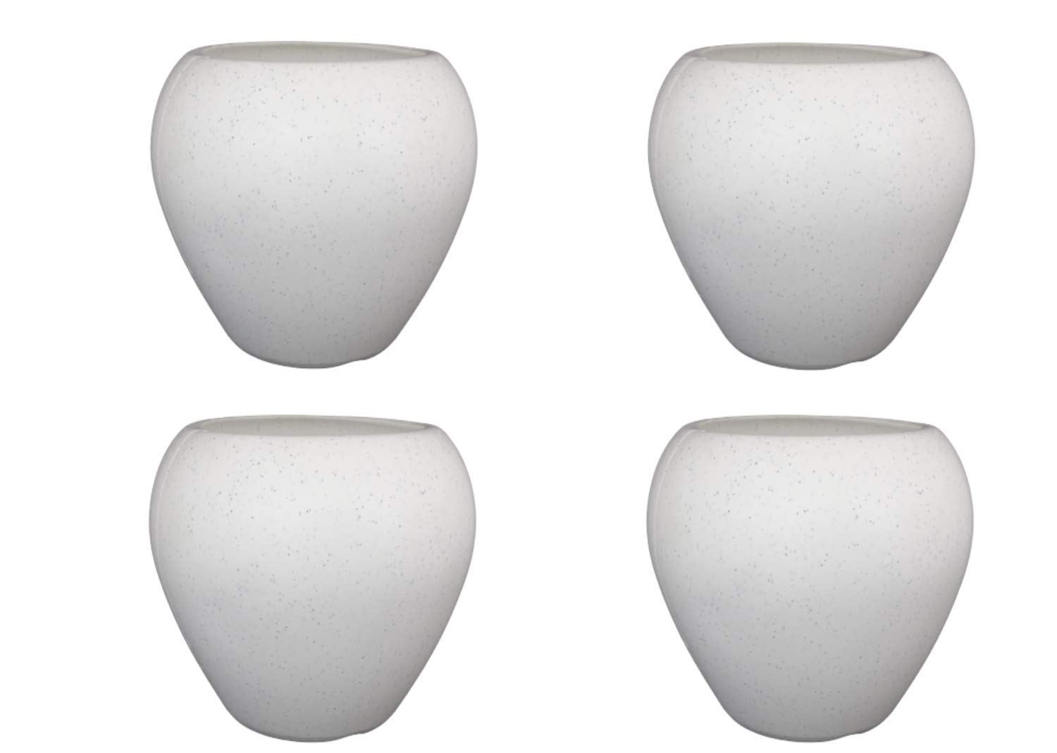 Ubals Apple Small Shape, Plastic Pot for Home Decor, Table (White, Apple 6 inch 4 Pc) (B09FDXKJ82) Amazon Price History, Amazon Price Tracker