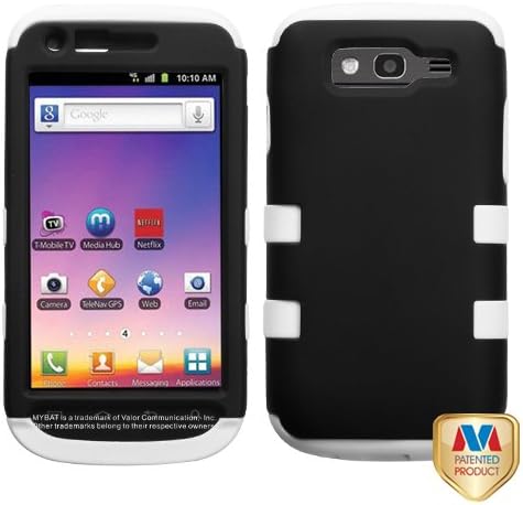 MYBAT SAMT769HPCTUFFSO003NP Premium TUFF Case for Samsung Galaxy S Blaze 4G - 1 Pack - Retail Packaging - Black/Solid White
