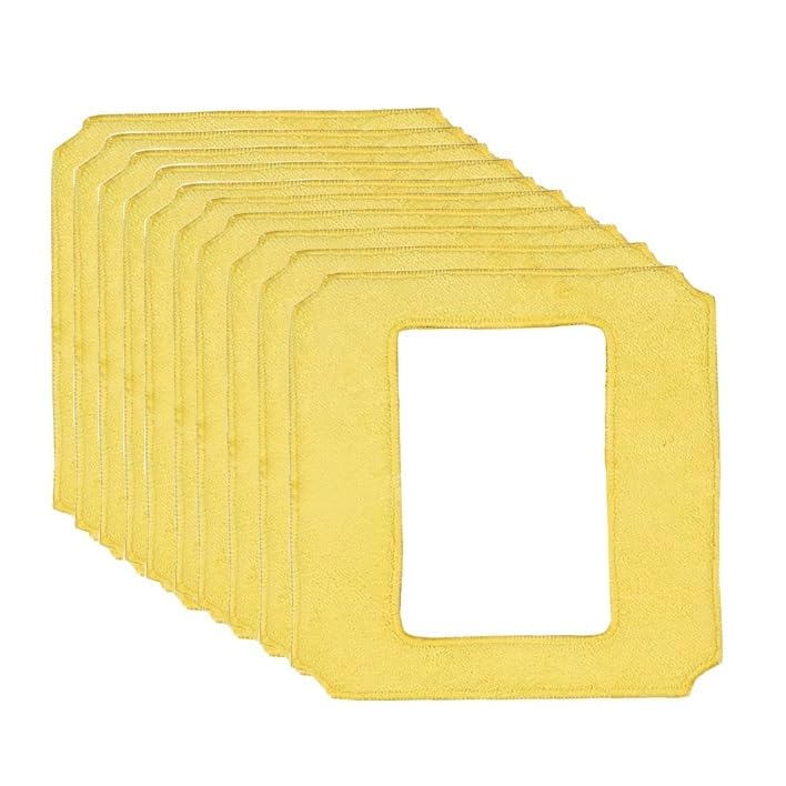 Fensterreinigungsroboter Wischtücher Tuch Quadratische Saubere Tücher Fensterreinigerteile for W-S8S W-S3S-S9S Roboter Hochhaus-Wohnungsfenster(Type B Mop 10 Pcs)