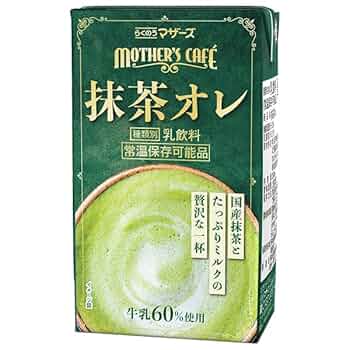 Amazon | らくのうマザーズ 抹茶・オ・レ 250ml紙パック×24本入