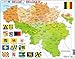 Larsen K59 Belgique Carte Politique, édition Multilingue (Néerlandais/Français), Puzzle Cadre avec de 48 pièces
