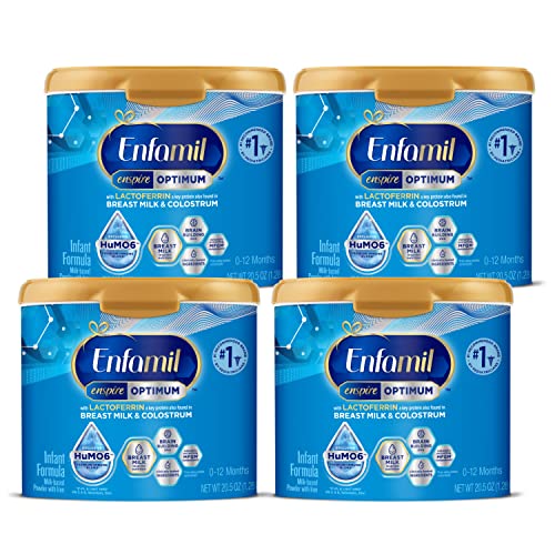 Image of Enfamil Enspire Infant Formula with Immune-Supporting Lactoferrin,Brain Building DHA,5 Nutrient Benefits in 1 Formula,Our Closest Formula to Breast Milk,Non-GMO,Reusable Powder Tub,20.5 oz,Pack of 4