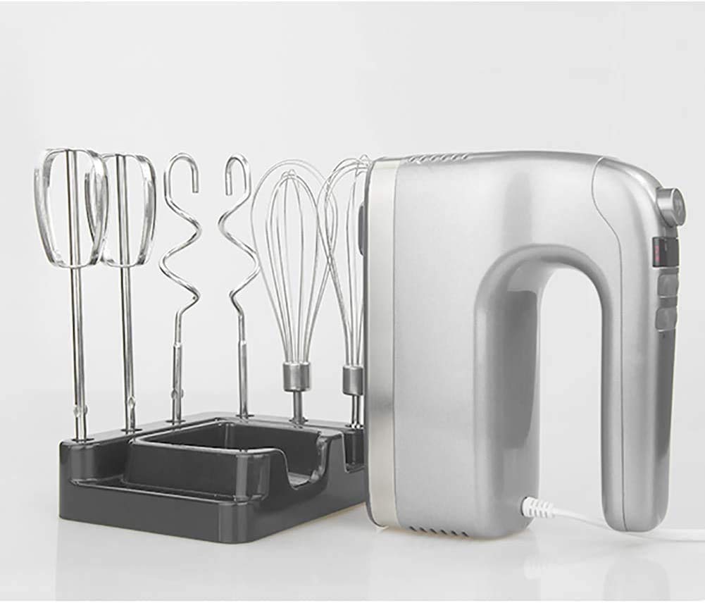 Frullatore Elettrico a Mano, frullino per Le Uova Portatile per Uso Domestico/2 Ganci per impastare/2 fruste a Palloncino/2 fruste, frullatori da Cucina a Mano per la Cottura