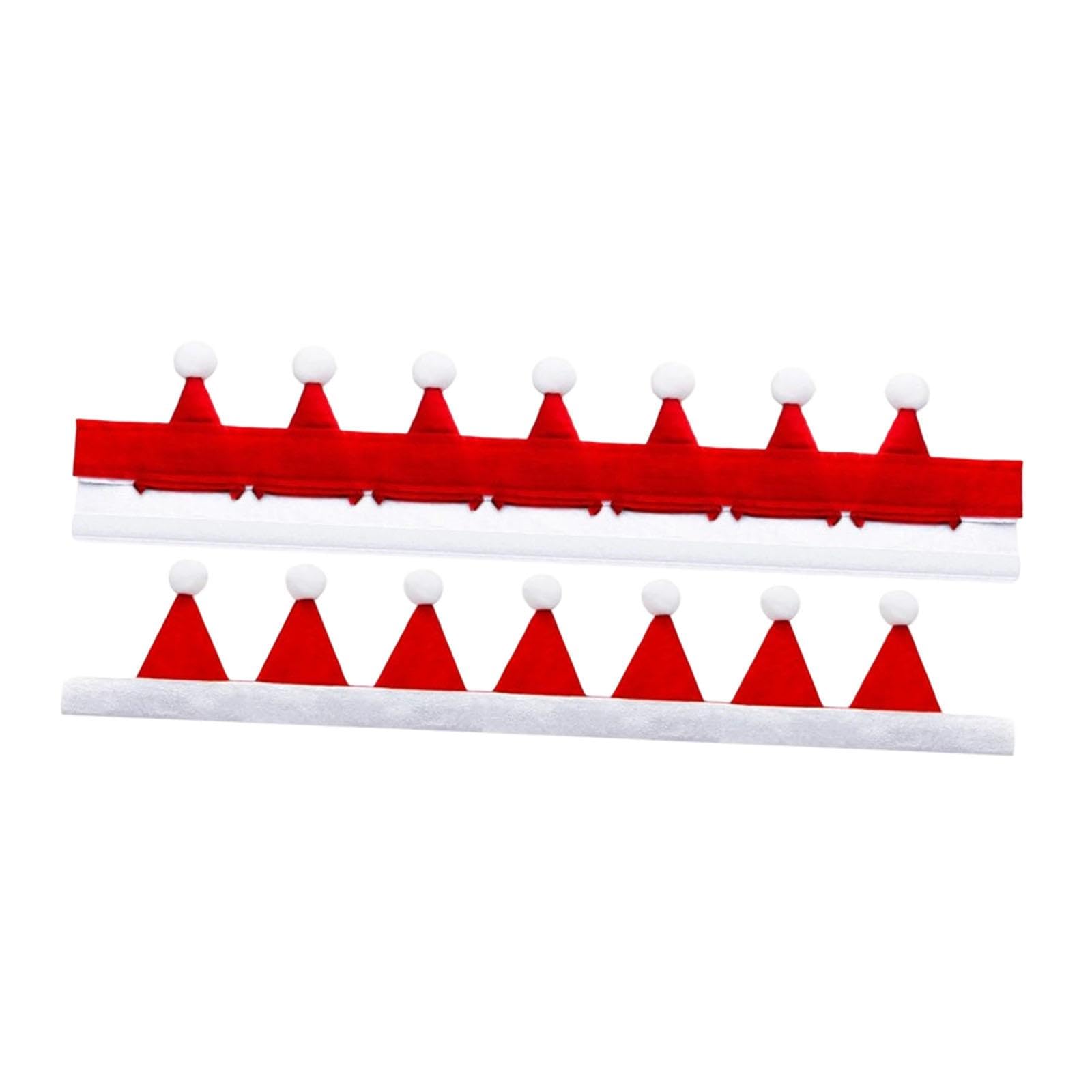 Sharplace 2Pcs Christmas Horse Rein Covers Equestrian Reins Decoration Easy to Install Horse Costume Accessories for Showing Birthdays, white and red