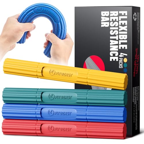 FitBeast Hand Exerciser Bars for Physical Therapy - Relieves Tendonitis