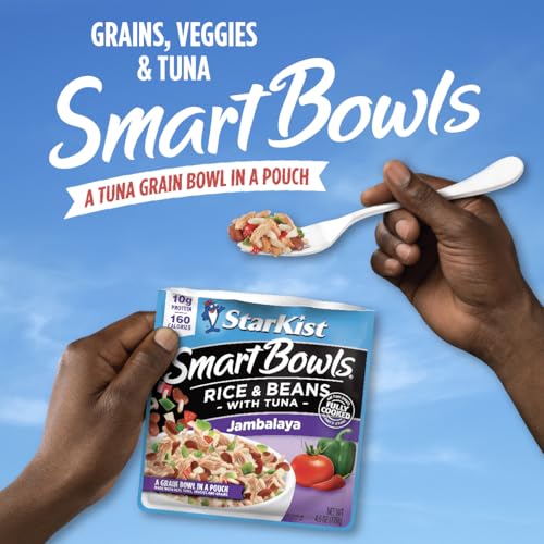 Image of StarKist Smart Bowls Tuna, Rice and Beans, Jambalaya, 4.5 oz Pouch (Pack of 60)