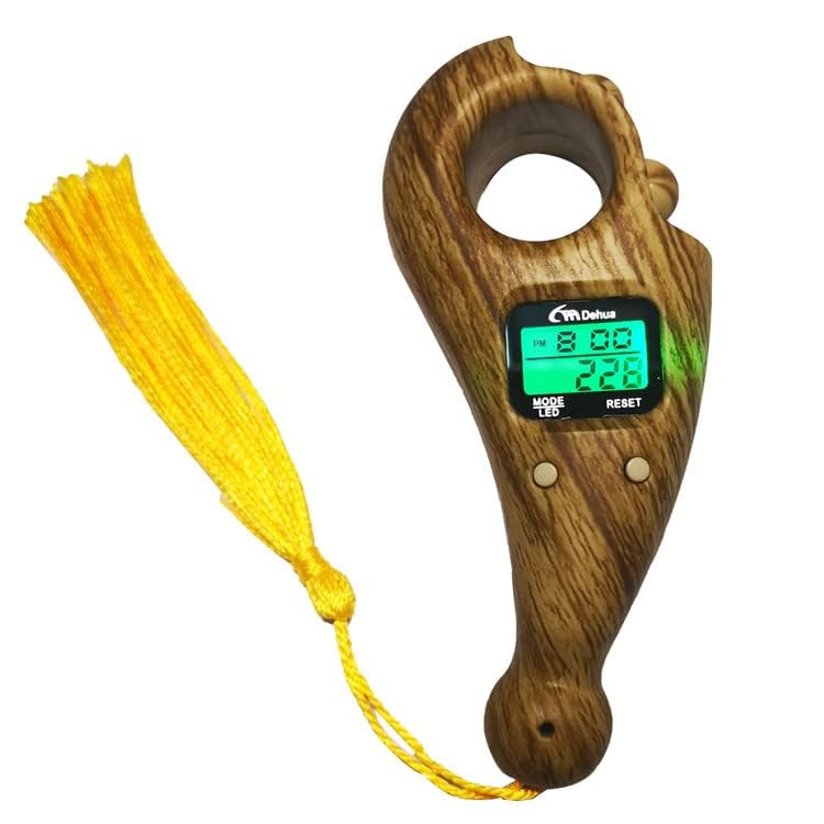 Digital Tasbih Handheld Finger Counter, Muslim Islamic Rotating Digital Tasbeeh Electrical Prayer Beads Tally Counter
