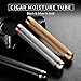 Cigar Tube Black Aluminum Single Cigar Travel Airtight Cigar Case,Black