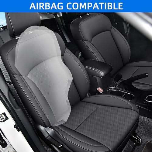Image of IKABEVEM Custom Fit Seat Covers for Subaru Forester 2014-2018 Full Set