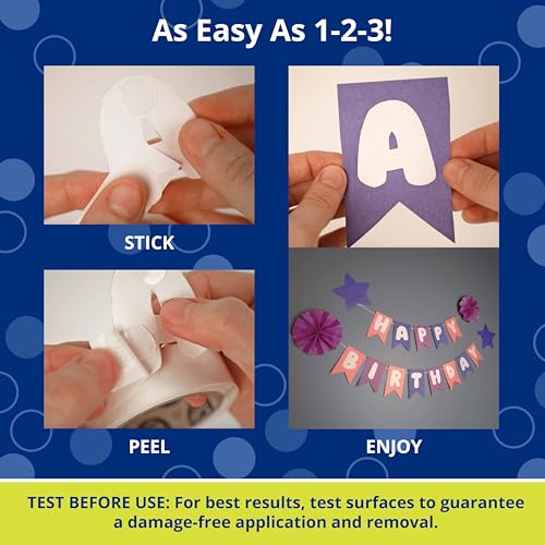 Image of Glue Dots, All Purpose Dots, Permanent, Multi-Surface, Double-Sided, 1 /2 inch, .5 Inch, 300 Dots, DIY Craft Glue Tape, Sticky Adhesive Glue Points, Liquid Hot Glue Alternative, Clear
