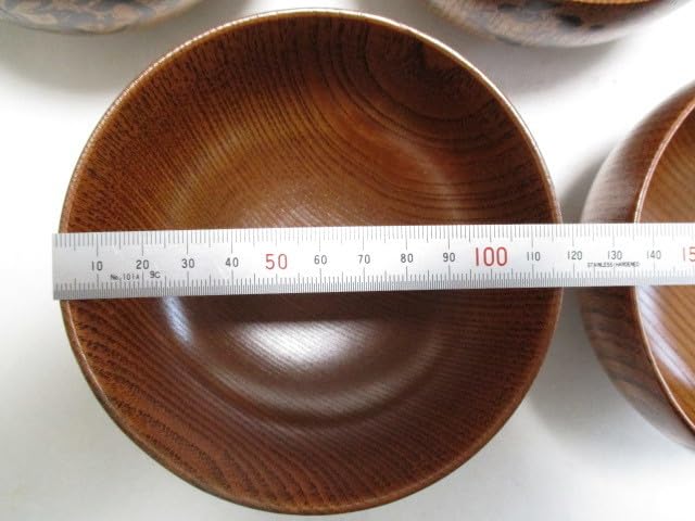 漆塗り椀　天然木５客セット　寿箸付き Amazon.co.jp: 漆器 椀 5個 天然木 漆塗装 汁椀 吸い物椀 箸付き 道場