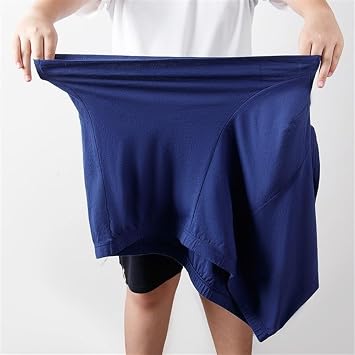 Plus Size 2XL-10XL Men's Pure Cotton Boxer Briefs High Waist Loose Underwear Soft Comfort Flex Fit Underpants(Color:Dark gray,Size:8XL)