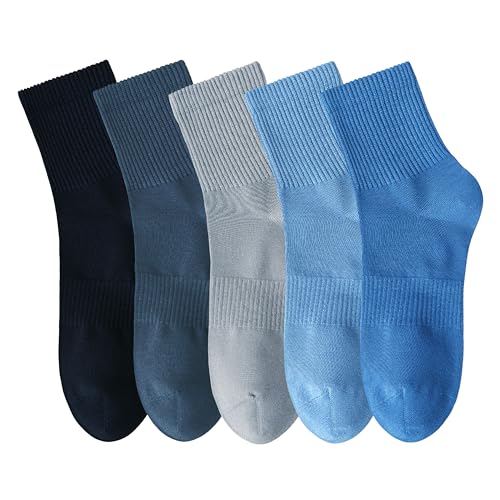 Image of Womens Cotton Anti-Pilling Quarter Crew Socks | Moisture-wicking, Odor-control, Lightweight, Office /gym, 7-pair, US 6-10