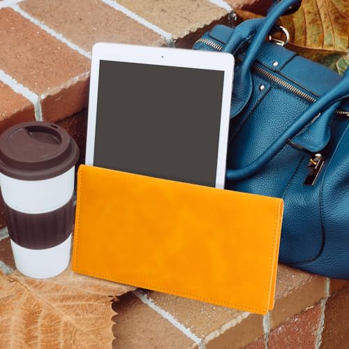 Image of CoBak Checkbook Cover for Women & Men - PU Leather Case with RFID Blocking | Classic Design Check Book Holder for Personal and Business